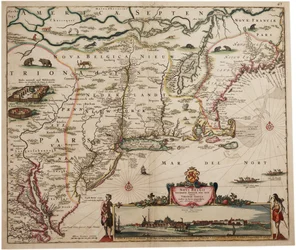 Novi Belgi Novaeque Angliae [Nieuw Nederland en Nieuw Engeland], 1682